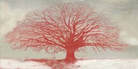 Red Tree Framed Print