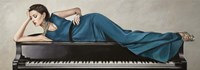 Piano Lady Fine Art Print