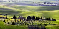 Country houses in Tuscany Fine Art Print