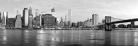 Manhattan and Brooklyn Bridge, NYC 1 Fine Art Print