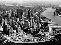 Aerial View of Manhattan Fine Art Print