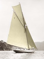 Vintage yacht Fine Art Print