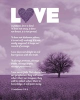 Corinthians 13:4-8 Love is Patient - Lavender Field Fine Art Print