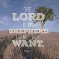 Psalm 23 The Lord is My Shepherd - Photo Fine Art Print