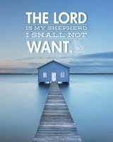 Psalm 23 The Lord is My Shepherd - Lake Fine Art Print