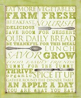 Farm Fresh Typography Fine Art Print