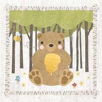 Woodland Hideaway Bear Fine Art Print
