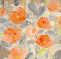 Poppy Garden I Framed Print