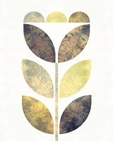 Golden Flower I Framed Print