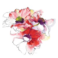 Mistral Trio II White Square Fine Art Print