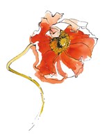 Red Icelands II on White Fine Art Print