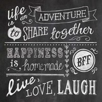 Inspiration Chalkboard II Fine Art Print