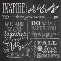 Inspiration Chalkboard III Fine Art Print