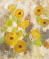 Floating Yellow Flowers III Fine Art Print