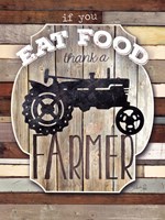 Thank A Farmer Framed Print