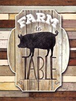 Farm To Table Framed Print