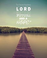 Jeremiah 29:11 For I know the Plans I have for You (Lake House Color) Fine Art Print