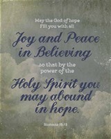 Romans 15:13 Abound in Hope (Clouds) Fine Art Print