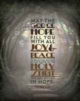Romans 15:13 Abound in Hope (Forest) Fine Art Print