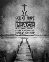 Romans 15:13 Abound in Hope (Black & White) Fine Art Print