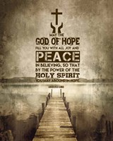 Romans 15:13 Abound in Hope (Sepia) Fine Art Print