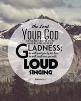 Zephaniah 3:17 The Lord Your God (Mountains 2) Fine Art Print