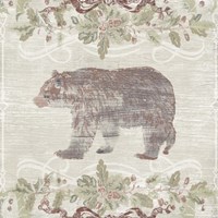 Cabin Christmas III Framed Print