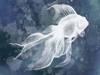 Indigo Fish II Fine Art Print
