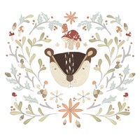 Whimsical Woodland Faces II Framed Print