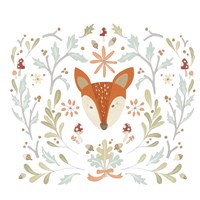 Whimsical Woodland Faces IV Fine Art Print