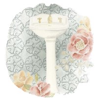 Garden Romance Bath IV Fine Art Print