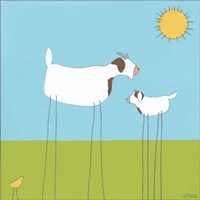 Stick-leg Goat I Fine Art Print