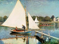 Sailing at Argenteuil, c.1874 Fine Art Print