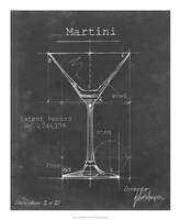 Barware Blueprint V Framed Print