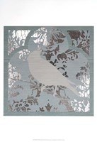 Trellis Songbird II - Metallic Foil Fine Art Print