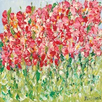 My Little Sweet Pea Garden Fine Art Print