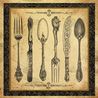 Adriana Silverware Vignette II Fine Art Print