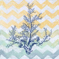 Chevron Coral Fine Art Print