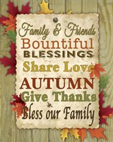 Family and Friends - Fall Fine Art Print