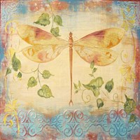 Aqua Dreams Dragonfly Fine Art Print