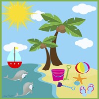 Beach Time I Fine Art Print