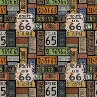 Route 66 -  Black II Fine Art Print