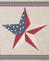 Barn Star - White Fine Art Print