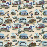 Route 66 Landmarks I Framed Print