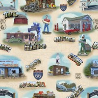 Route 66 Landmarks II Fine Art Print