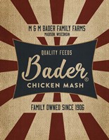 Chicken Mash Feed Sack Fine Art Print