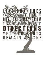 Family Tree Branches Fine Art Print