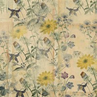 Floral Collage Layered Papers Fine Art Print