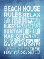 Beach House Rules Fine Art Print