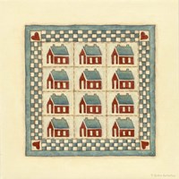 House Patchwork Fine Art Print